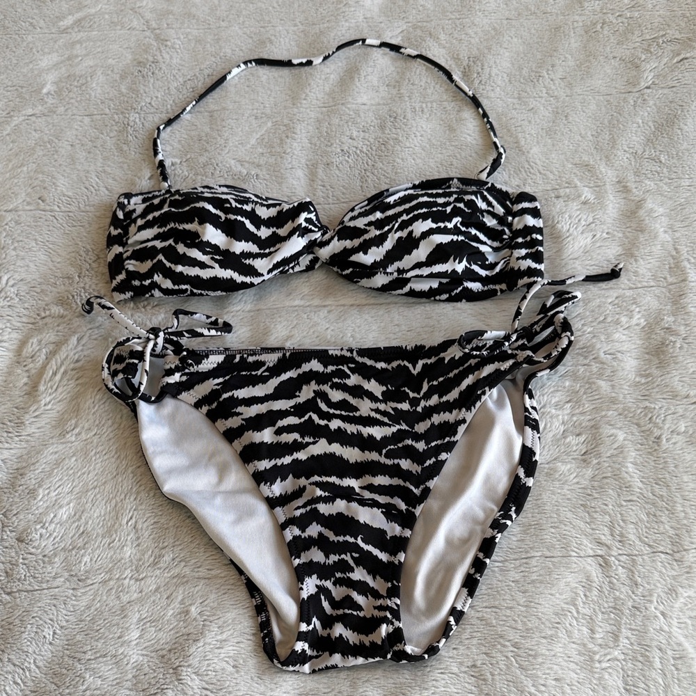 Victoria’s Secret Zebra print Black and White Bikini